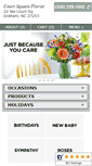 Mobile Screenshot of courtsquareflorist.net