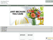 Tablet Screenshot of courtsquareflorist.net